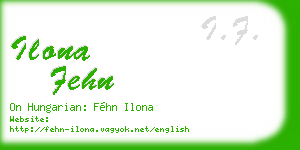 ilona fehn business card