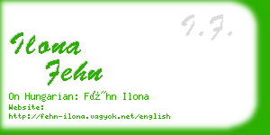 ilona fehn business card